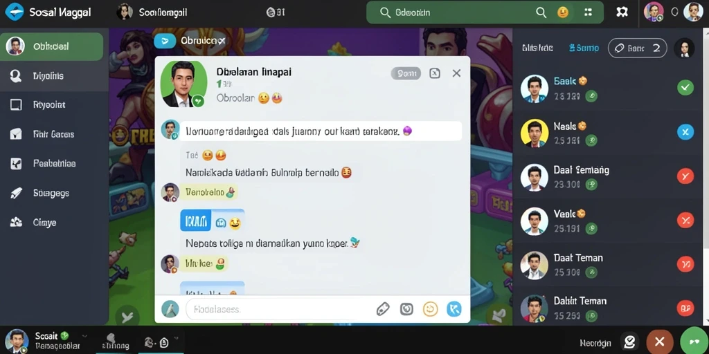 Screenshot menggambarkan interaksi pengguna dalam komunitas.