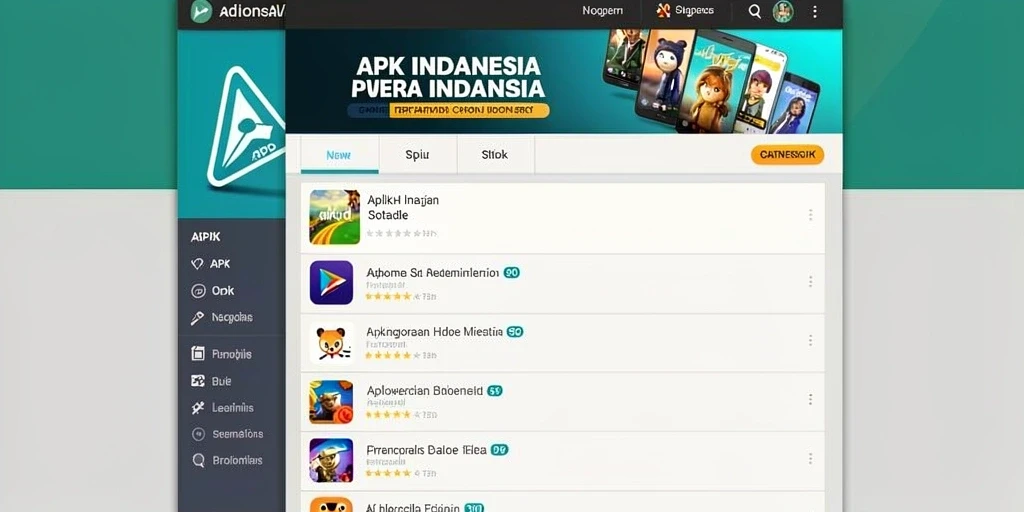 Desain grafis yang memukau dan berwarna-warni.