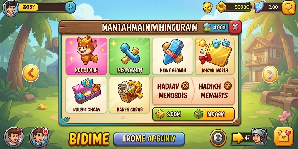 Fitur interaksi sosial yang seru antar pemain.