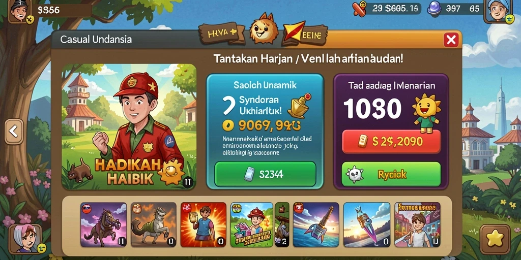 Beragam permainan menarik untuk dinikmati.